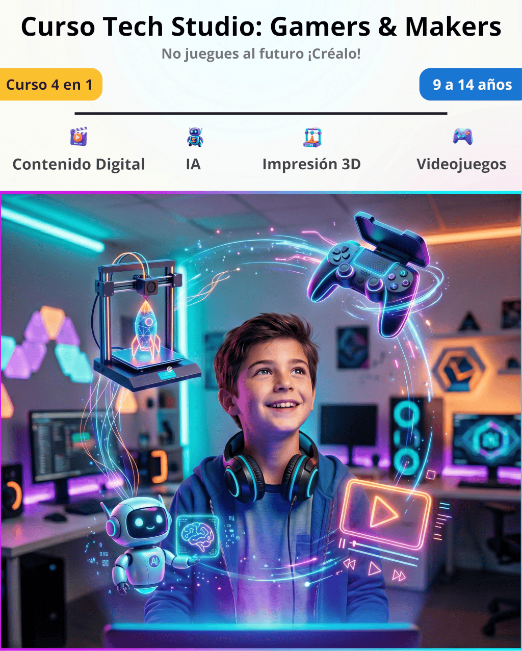 Curso Tech Studio Gamers Makers